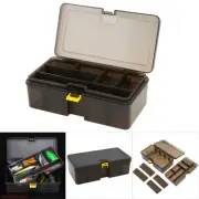 Dual Layer Removable Multifunctional Fishing Lure Hooks Tools Tackle Box Storage