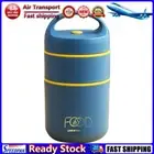 LF# Thermal Lunch Box Stainless Steel Bento Food Containers for Kids (Dark Blue)