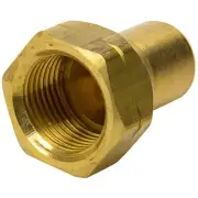 MEC ME302 F. POL x 3/8" FPT Brass Single Piece Propane Adapter