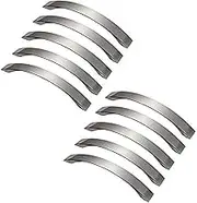 Pack of 10 Handles for Kitchen Cabinets, 128 mm Hole Spacing, Kitchen Handles, Brushed Stainless Steel, Drawer Handles, Door Handles, Kitchen