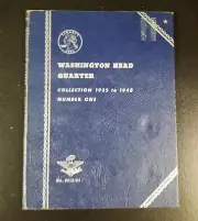 WHITMAN COIN FOLDER Washington Head Quarter #1 1932-1945 / Unused, high quality