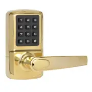 Delaney SK500 Digital keypad Lever Lock, Polished Brass PVD (lifetime finish)