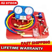 AC Diagnostic Manifold Freon Gauge Charging Refrigeration A/C R12 R22 R134A R502