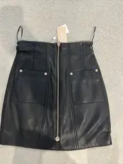 New Alice McCall Leather Mini Skirt Size 4