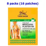 8x A Tiger Balm Plastered-RD Large Patch Cool Relief Muscle Pain Neck Back Men