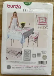Burda 6823 Tablecloth, Napkins and Placemats Sewing Pattern / Uncut FF