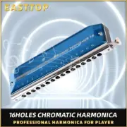 EASTTOP 16hole 64tone Chromatic Harmonica key of C Mouth Organ Professional AU