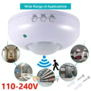 Auto ON OFF Detector Infrared PIR Motion Sensor Switch LED Light Strip 110V-240V