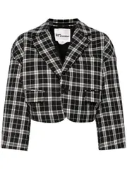 [Noir Kei Ninomiya] Checker Crop Blazer
