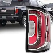 LED Taillight Assembly Compatible with 2016 2017 2018 GMC Sierra 1500/GMC Sierra 1500 Denali,Brake Lamp Rear Tail Light Replacement Right Passenger Side GM2801295(Bulbs & Wiring Harnesses Included)