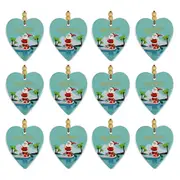 12x LVD Hang Heart Paddle Board Santa Decorative Sculpture Home/Lounge Decor
