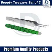 Professional Blackhead Remover Curved Tweezer Eyebrow Hair Tweezers Beauty Tools