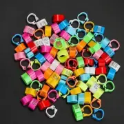 200Pcs Set Bird Rings Leg Foot Bands For Pigeon Parrot Clip Rings Number 1-100