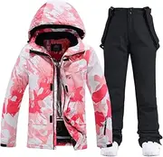 [Bciopll] Man's Women's Snow Suit Sets Snowboarding Clothing Ski Costumes Winter Wear Jackets Strap Pants