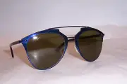 NEW CHRISTIAN DIOR REFLECTED/S M2X-A6 BLUE/BROWN SUNGLASSES AUTHENTIC