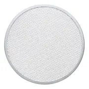 Pizza Screen, 13" Round Pizza Baking Screen with Holes, Silver Tone