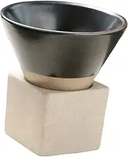 Pottery Tea Cup Hand Crafted Kung Fu Tea 100ml for Tea Lover Indoor Outdoor Black