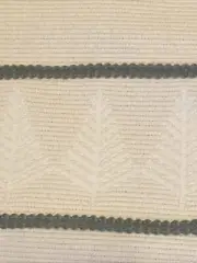 Christmas Tree Table Runner Cream With Green Accents Decoration Size 68” by 14