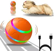 Interactive Dog Ball Toys, Active Rolling Ball for Indoor Dogs/Cats with Motion Activated/USB Rechargeable, Moving Bouncing Ball pet Puzzle Toy