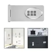 Cabinet Password Hasp Lock Slide Latch Keyless Lock for Door Security Sturdy