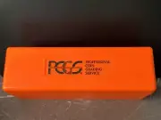 BRAND NEW Orange PCGS Coin Slab Storage Box RARE LIMITED Case Colour 50c $1 $2