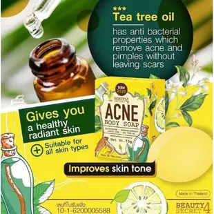 Onhand 🐰 Beauty Secret 4  Acne body soap Ginseng Tea Tree