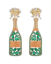 Eye Candy LA The Luxe Collection CZ Pop Champagne Drop Earrings