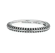 NEW 100% Authentic PANDORA ME 925 Silver Black crystals Pavé Ring 199679C02