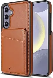 [Asuwish] Mobile Phone Case for Samsung Galaxy S24 Plus S24+ 5G Case with Card Slot Foldable Leather Wallet Stand S24plus 24S S 24 + 24+ Mobile Phone Cases Cover Mobile Phone Cases Protective Phone Case