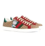 AUTHENTIC Women's GUCCI Doraemon Low Cut Sneakers Size: G39/US 9