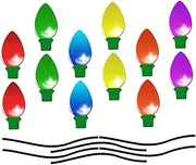 Mobestech 1 Set Light Bulb Reflective Stickers Magnetic Christmas Decorations for Cars Car Christmas Lights Christmas Car Decoration Car Christmas Decorations Exterior Christmas Car Magnets