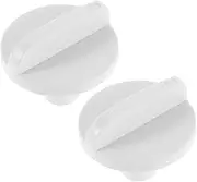 2pcs Abs Temperature Control Knob Refrigerator Temperature Knob Thermostat Control Knob White Fridge Temperature Switch