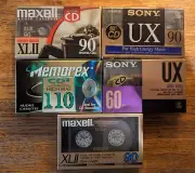 Sony TDK Maxell MemrxHIGH BIAS POSITION TYPE II Blank Cassette Tape CD RECORDING
