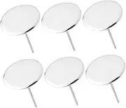 SOLUSTRE 6Pcs Stainless Steel Icing Flower Nails Cake Decorating Tools for Frosting Flowers for Beginners and Professionals Easy Clean Cake Sculpting Accessories