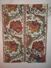 Clarence House, Indien Stripe, Vintage Floral Stripe, Remnant, Color Cream Multi