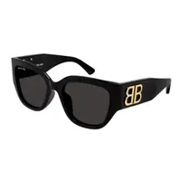 在飛比找momo購物網優惠-【Balenciaga 巴黎世家】金色LOGO膠框太陽眼鏡(