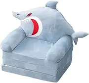 Kids Folding Chair Bed, Shark Kids Sofa Chair Decoration Seat, Folding Sofa Bed, Foldable Chair Lounger, for Playroom