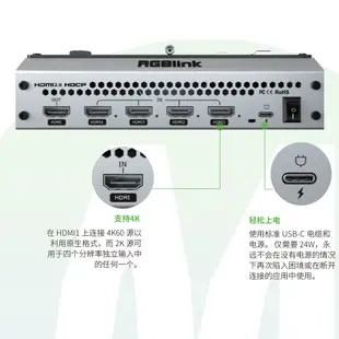 台南PQS RGBlink mini pro 6CH直播導播機 HDMI 4K@60支持MICLINE音頻輸入 直播設備