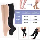 Compression Socks With Zipper Support Stockings Open Toe 20-30mmHg For Men Women