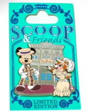 LE Disney Pin✿ Mickey as Scoop Sanderson Clarice Chipmunk Eunice Main Street USA