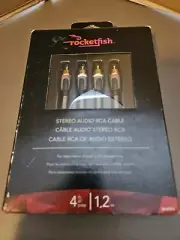 Rocketfish RF-G1210 4FT Stereo Audio Cable - NEW 24k Gold Plated