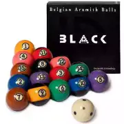 ARAMITH TOURNAMENT BLACK BELGIUM POOL BALLS FACTORY SEALED SHIPS FREE