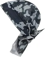 [FRCOLOR] Breathable Skull Cap for Men Camouflage Print Cycling Hat Sun Protection for Hiking
