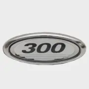 Sea Ray Boat Raised Emblem Decal | 300 Silver Plastic 4 1/4 x 1 1/2 Inch