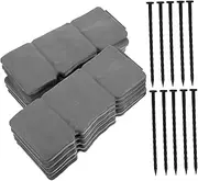 Toyvian 10pcs Decorative Landscape Edging Plastic Garden Border for Flower Beds Easy Installation with Rivets Durable Lawn Border Edging for Outdoor Decoration
