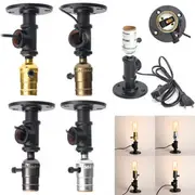E27 Retro Industrial Vintage Edison Bedside Desk Light Socket Table Reading Lamp Holder With Adapter 32 GOLD