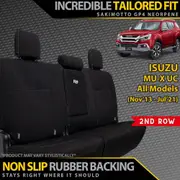 Isuzu MU-X UC Neoprene 2nd Row Seat Covers (Made to Order)