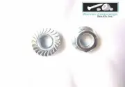 300 1/4-28 Serrated Hex Flange Nuts Flange Locknuts or Spin/Wiz Nuts Zinc