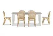 MARSEILLE 7 Piece Dining Suite with Toulouse Dining Chairs