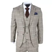 James Darby Hode - Men's Brown Checked Tailored Fit Blazer